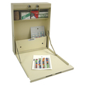 Omnimed Medication Distribution Cabinet with Shelf and Storage Pocket, Beige 291505